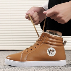 男鞋秋冬季新款加绒棉鞋高帮保暖雪地男鞋韩版潮流男士休闲鞋688